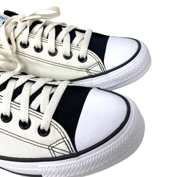 Converse Ctas Low Top Wedding White Canvas Men’s Sneakers Custom 171213C-WHTOFBK - Picture 8 of 12